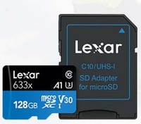 Lexar — mini carte SD, 16 go/32 go/64 go/100% go/128 go, TF (TF633x), 512 originale, avec emballage, ampoule pour caméra et carte mémoire 512 go