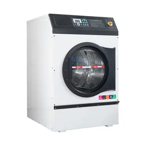 Machine à linge à vapeur ou chauffage électrique en acier inoxydable complet ou semi-inoxydable Machine à linge commerciale 10KG à 150KG