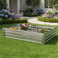 Grand kit de jardinière surélevée, bac à plantes durable et résistant aux intempéries pour patio et jardin