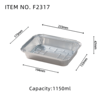 Barquette de cuisson rectangulaire jetable en aluminium de qualité supérieure, plateau de traiteur, fournitures de restaurant, couvercles, doublure à pain en pulpe