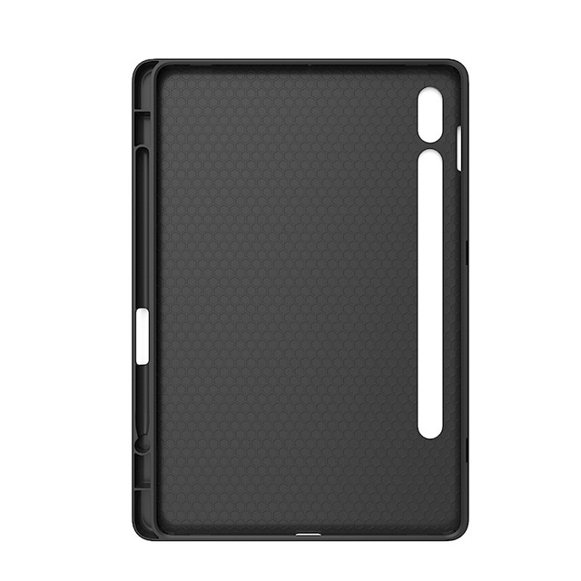 Compatible 11-inch Universal Soft TPU Tablet Case for Samsung S7/S8 Protective Cover with Back Sticker & Left Pen Slot