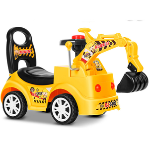 Goedkope Plastic Rit Op Graafmachine Graver 2 In1 Voor Peuters Pedaal Gratis Voertuig Met Muziek Mini Sliding Tractor Voor Kids - Product Image 2