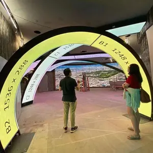 P2.5mm mềm linh hoạt <span class=keywords><strong>LED</strong></span> hiển thị bảng điều chỉnh 2.5m xi lanh <span class=keywords><strong>LED</strong></span> màn hình video tường cột ecran <span class=keywords><strong>LED</strong></span> linh hoạt Sản phẩm chất lượng cao - Product Image 2