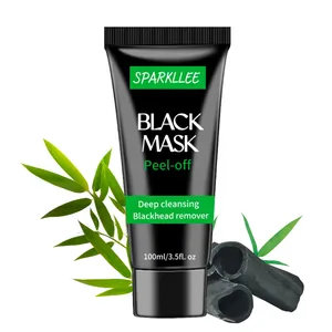 Masque Peel Off au Charbon Actif Naturel Aloe Vera Dissolvant de Points Noirs Nettoyage des Pores Masque Noir pour le Visage