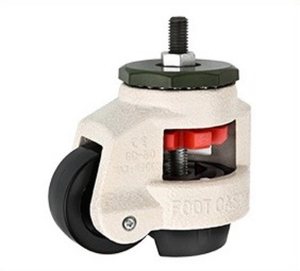 Roulettes de nivellement robustes avec poignée à cliquet améliorée, roulettes pivotantes à 360 degrés réglables avec pieds pour établi - Product Image 2
