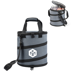 Keranjang Golf tas pendingin muncul dan dilipat tas terisolasi pendingin untuk pantai berkemah bulat tas pendingin dapat dilipat tas tahan air anggur - Product Image 1