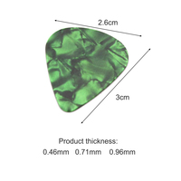 Plectres de guitare en celluloïd couleur nacré de haute qualité 0,71 mm, en plastique, bon prix pour instruments à cordes et accessoires de basse