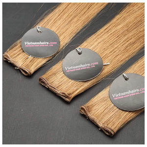 Extensions de cheveux humains vierges de luxe vietnamiennes Genius, directement de l'usine, sans nœuds, sans perte, OEM, marque privée - Product Image 5