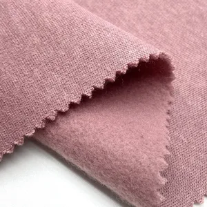 Nachhaltige Baumwolle recyceltes Polyester umwelt freundliche Strick bürste French Terry Fleece Stoff für Hoodies