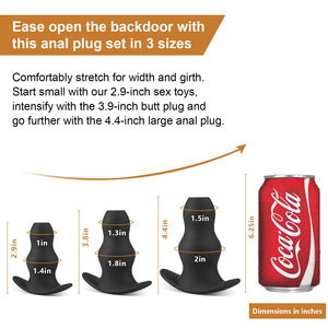 <span class=keywords><strong>Plug</strong></span> Anale <span class=keywords><strong>in</strong></span> Silicone Cavo Personalizzato SEXBAY per Espansione Anale <span class=keywords><strong>in</strong></span> Tre Misure per Uomo e Donna - Product Image 5