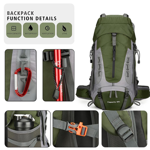 <span class=keywords><strong>60L</strong></span> <span class=keywords><strong>Sac</strong></span> de sport imperméable léger et durable pour le trekking <span class=keywords><strong>Sac</strong></span> <span class=keywords><strong>à</strong></span> <span class=keywords><strong>dos</strong></span> de <span class=keywords><strong>randonnée</strong></span> avec housse de pluie - Product Image 3