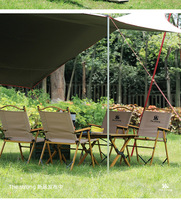 Ensemble de table et de chaises de camping en alliage d'aluminium personnalisé, meubles de pique-nique pliables portables pour l'extérieur