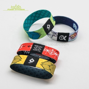 2025 multifunción al por mayor muñequera <span class=keywords><strong>Cord</strong></span>ón de pulsera de tela elástica a todo Color para pulsera brazaletes elásticos reutilizables - Product Image 3