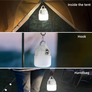 <span class=keywords><strong>Lampe</strong></span> de <span class=keywords><strong>camping</strong></span> solaire LED d'urgence pour l'extérieur avec batterie rechargeable TYPE-C, portable, double tête, indice de protection IP65 - Product Image 6