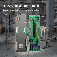 Inverter JKBMS 16S 200A sistem manajemen baterai untuk Lithium Ion 48V dukungan paralel RS485 CAN BT JK Inverter BMS PCBA