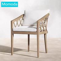 Table de salle à manger rectangulaire en teck pour jardin extérieur, table de loisirs en bois pour cour, table de terrasse de villa, ensemble de chaises, vente chaude en usine