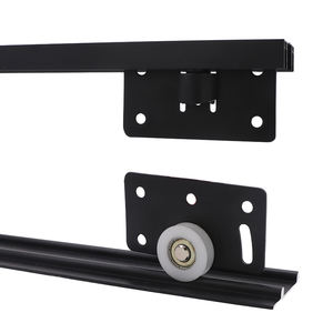 Accessoires de roulettes coulissantes supérieures/inférieures en alliage d'aluminium pour <span class=keywords><strong>porte</strong></span> <span class=keywords><strong>coulissante</strong></span> sans rail de <span class=keywords><strong>placard</strong></span> de salon moderne, souples - Product Image 2