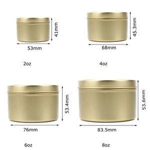 Contenitore in Metallo Personalizzato Rotondo da 2oz 4oz 8oz Nero <span class=keywords><strong>Oro</strong></span> Argento, Scatola in Latta per Caramelle Biscotti, Bomboniere per Matrimonio - Product Image 4