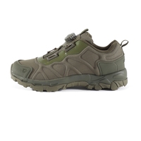 Baskets de sport et de travail d'extérieur ESDY vertes basses avec lacets à verrouillage et motif camouflage