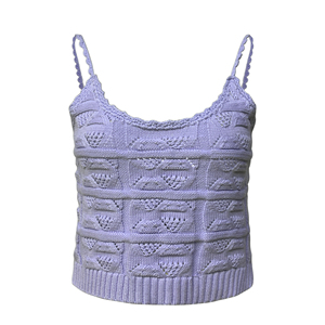 Camiseta de punto con cuello en V para mujer nueva personalizada - Product Image 3