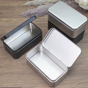 Caja de almacenamiento de metal rectangular al por mayor, tarjetas de póquer, almacenamiento de joyas, bisagra de lata - Product Image 1