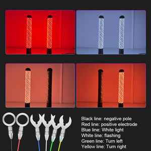 Luces LED de Antena para Vehículos UTV de 12V 24V, 1.8 Pulgadas de Diámetro, 2 Piezas, 2 Pies de Largo, Luces RGB con Control Remoto por Aplicación - Product Image 6