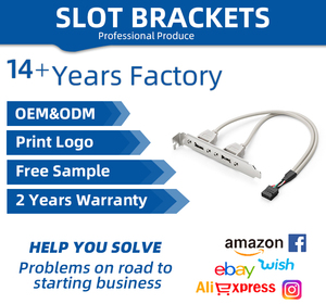Farsince 4 cổng <span class=keywords><strong>USB</strong></span> 2.0 trở lại phía sau PCI Bảng điều chỉnh khung để kép 9 pin Bo mạch chủ tiêu đề kết nối bộ chuyển đổi cáp - Product Image 4