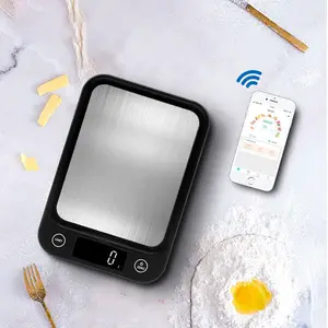 Slimme Voedselvoeding Digitale Calorieteller 5Kg 11lb Elektrische Voeding Feiten Voedselschaal Met App Calculator