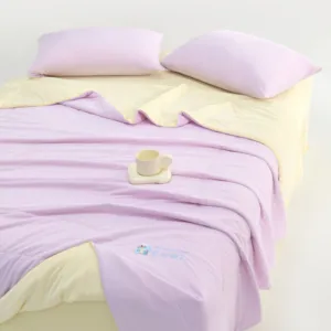 Sndon New Nature's Ultra Soft Cotton Comforter Cool as Ice Cream Summer Cool Comforter Reversible Cooling Quilt