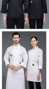 Delantales de Trabajo de Chef con Estampado Digital de Poliéster/Algodón para Hombre y Mujer, Otoño Invierno, Manga Larga, para Hoteles, Catering y Restaurantes - Product Image 6