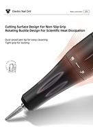 Machine à ongles de haute précision - Batterie rechargeable, embouts en céramique/alliage, écran LED, idéale pour les salons et l'usage domestique