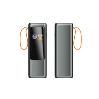 Batterie externe haute puissance 20V5A 20000mah ABS ignifuge avec câble rétractable intégré, interfaces USB-A/Type-C pour charger les ordinateurs portables