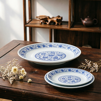 Assiettes en mélamine de style porcelaine bleue et blanche en gros - Durables, légères et incassables pour restaurants et hôtels