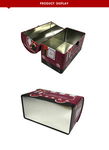Tùy biến in hộp thiếc gói có thể với khóa trẻ em cổ điển tin Retro Hộp Ăn Trưa với xử lý khóa trường kim loại lunchboxes - Product Image 6