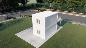 Kinh Tế 20ft Xách Tay Prefab Nhà Sang Trọng Ngoài Trời Sống Có Thể Tháo Rời Container Nhà Với Khung Thép - Product Image 3