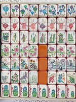 Tuiles de Mahjong américaines Hanyi, acrylique, 36 pièces #   Ensemble de ballons à air chaud à 7 couches, 167 pièces, blanc ivoire