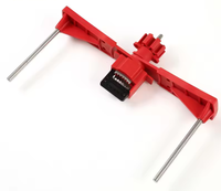 Serrures industrielles de robinet à tournant sphérique avec système d'étiquetage universel à double bras pour le verrouillage sécurisé des appareils