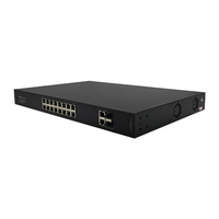 Yüksek kaliteli tam gigabit 16 port ağ anahtarı 2 sfp ve 2 uplink poe + + anahtarı