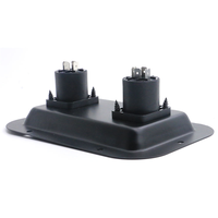 Boîtier de jonction audio professionnel double 4 pôles XLR en métal avec prises femelles et plaque de terminaison pour haut-parleurs de scène