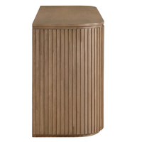 Buffet en chêne en bois massif de 60 ''de large, serveur de stockage, armoire console multifonctionnelle, conceptions d'armoire de séparation de salon Sunrise