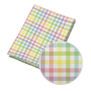 格子面料涤棉颤心布DIY装饰宠物服装窗帘礼品翘曲100x145cm厘米 - Product Image 6