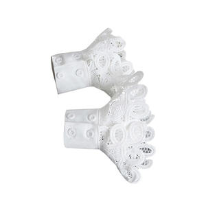 Cuello falso de solapa con soporte coreano para mujer, camisa de medio suéter de imitación bordada, collares desmontables, 2017 - Product Image 6