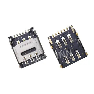 Lieferung hochwertiger SIM-Kartenverbinder 1,45H 6 Pin Clamshell Nano-Sim-Anschluss