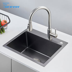 อ่างล้างจานสแตนเลสแบบหนาช่องเดี่ยวขนาดใหญ่24x18x9นิ้วอ่างล้างจานแบบฝังใต้304 - Product Image 3