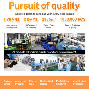 จุกอุดหูซิลิโคนสำหรับนอนหลับ ป้องกันเสียงรบกวน ใช้ซ้ำได้ นุ่มสบาย - Product Image 5