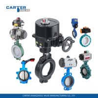 Vanne papillon Carter en fonte WCB CF8CF3, type Wafer, à brides RF, électrique et pneumatique, Exd, haute température, haute pression, OEM