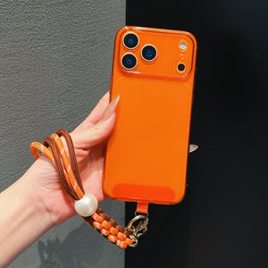 Cordon universel pour téléphone et appareil photo, mains libres, en nylon durable, anti-perte, avec perles tressées, court, pour poignet - Product Image 4