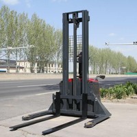 Chariot à palettes électrique pour entrepôt/construction - Chariot de transport de ciment avec attache pour poubelle