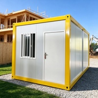 Maison préfabriquée en conteneur, panneaux sandwich en acier coloré, construction modulaire, installation rapide pour dortoir de travailleurs de chantier