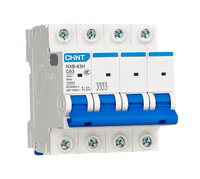 Disjoncteur miniature (MCB) CHINT NXB-63H Courbes de déclenchement B/C/D Capacité de coupure 10kA Tension nominale 240V/400V Cuivre PA66